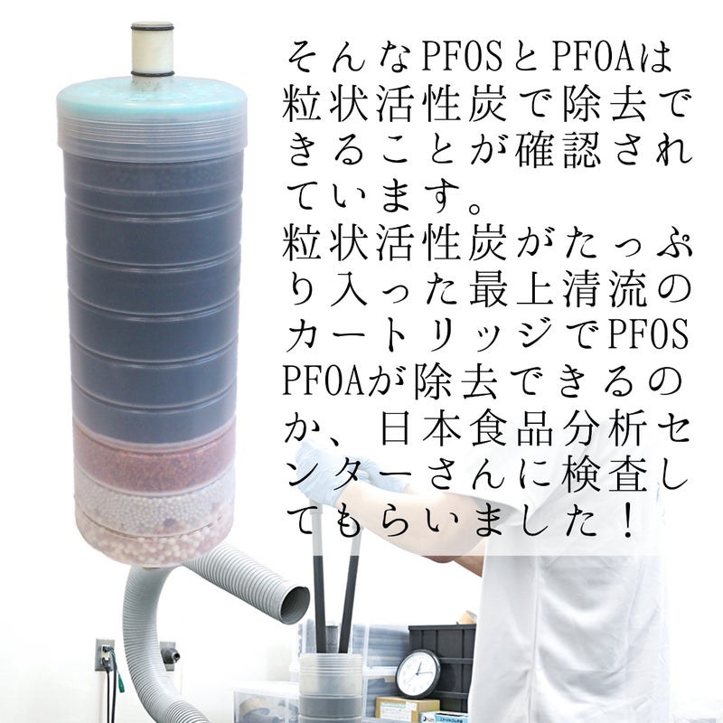 PFOS,PFOAが除去できるのか日本食品分析センターで検査してみた。
